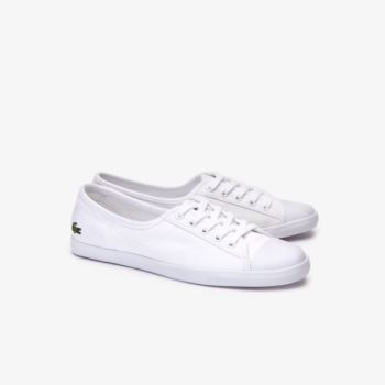 Lacoste Ziane Canvas Sneakers Dámské - Tenisky Bílé | CZ-vgTgAh